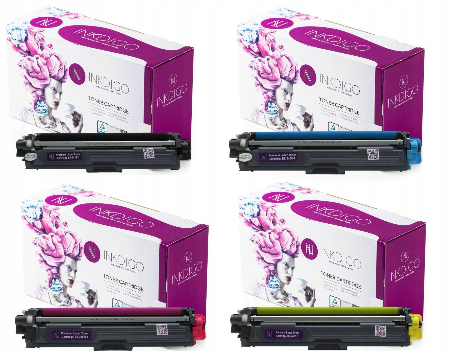 Zestaw Tonerów TN-241 Brother MFC-9340CDW tusze tonery TN-245 DCP-9020 tusz