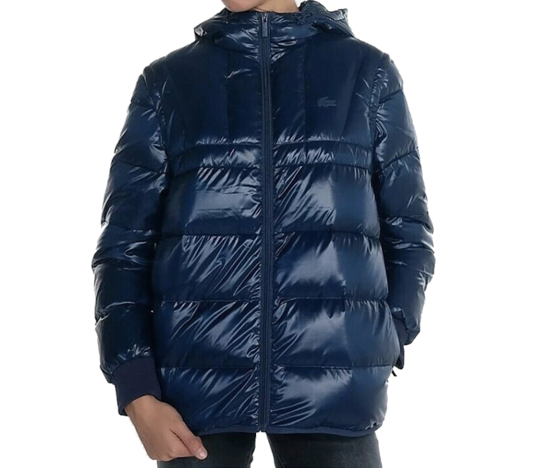 Lacoste 2V1 Zateplená Bunda S Odnímatelnými Rukávy 40