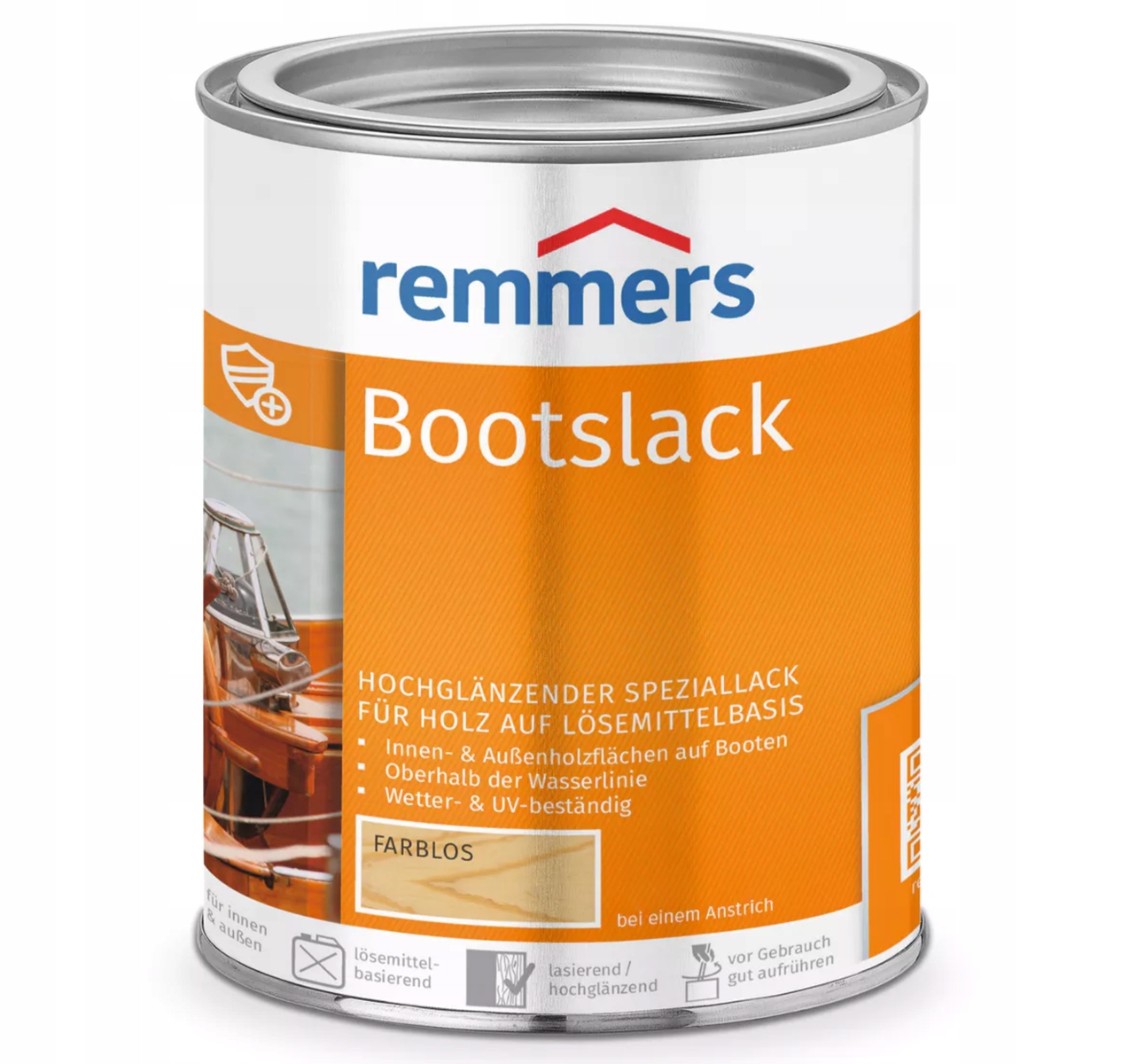 

Lakier wodoodporny jachtowy łodzi Remmers 0,375L