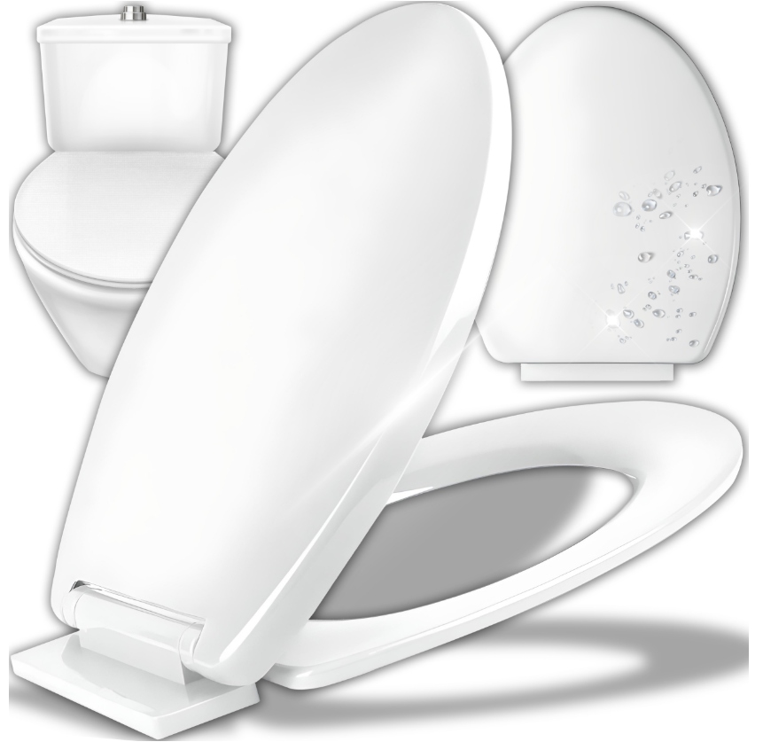 UNIWERSALNA TWARDA DESKA SEDESOWA KLAPA DO WC WOLNOOPADAJĄCA BIAŁA EAN (GTIN) 5904094221943