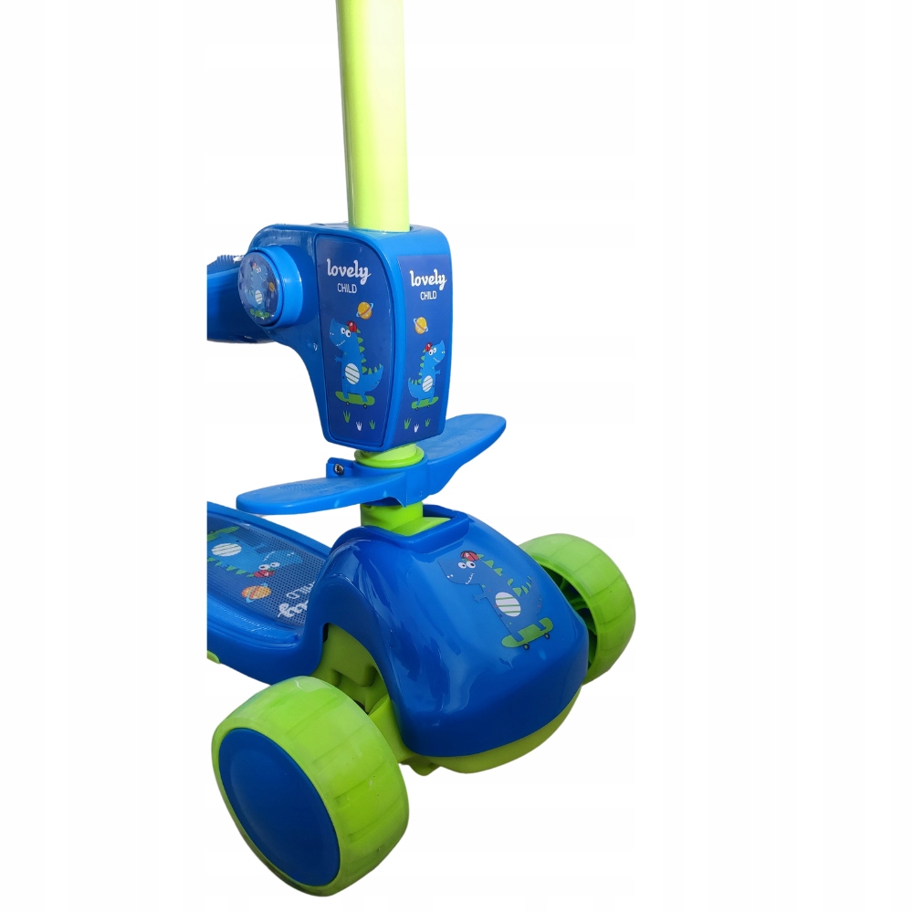 HULAJNOGA TRÓJKOŁOWA DLA DZIECI ŚWIECĄCA SKŁADANA Liczba kół 3