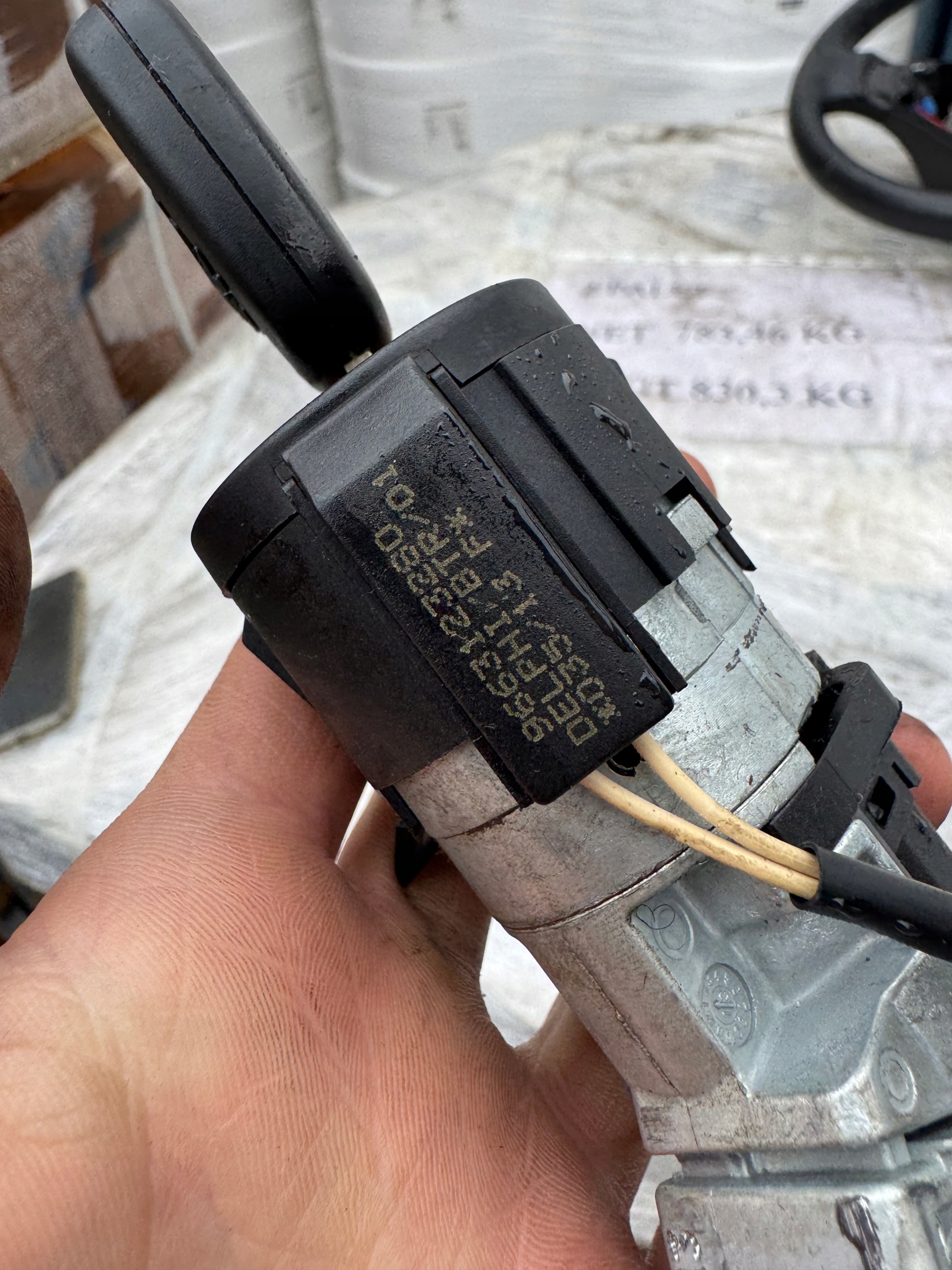 ignition key Peugeot OE 9663123280