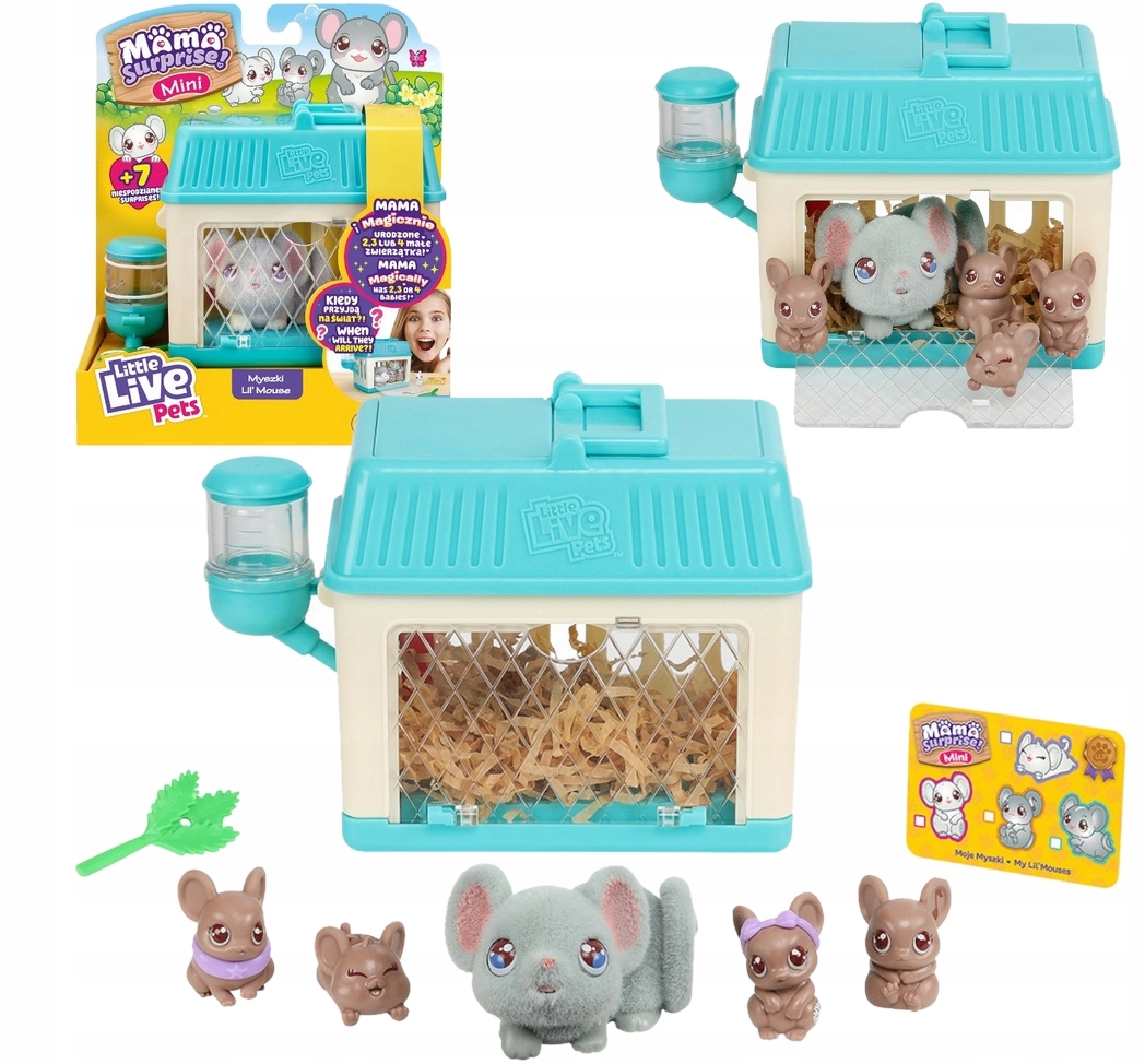MAMA SUPRISE LITTLE LIVE PETS MINI MYSZKI 5109 Marka Moose Toys