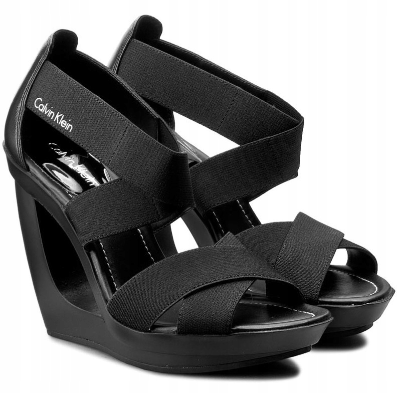 

927* Calvin Klein Jeans Yvette Sandały Skórzane 40