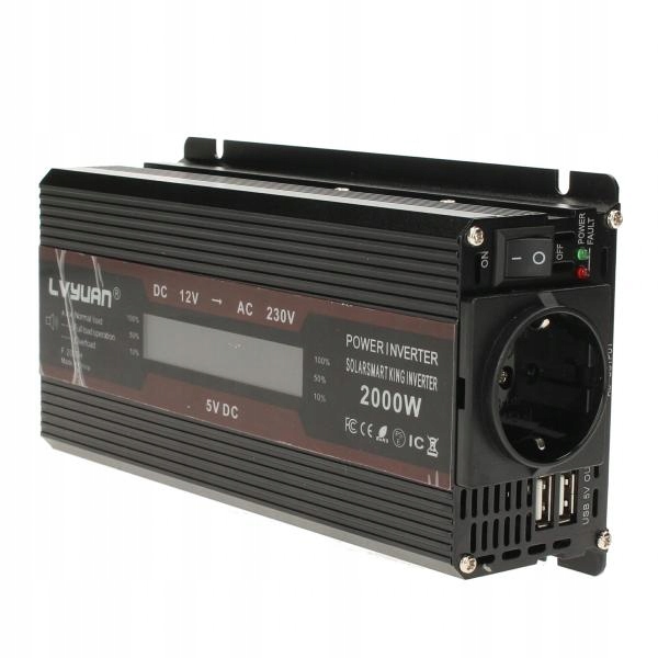 Invertorový menič do auta Lvyuan F-2000H 2000W