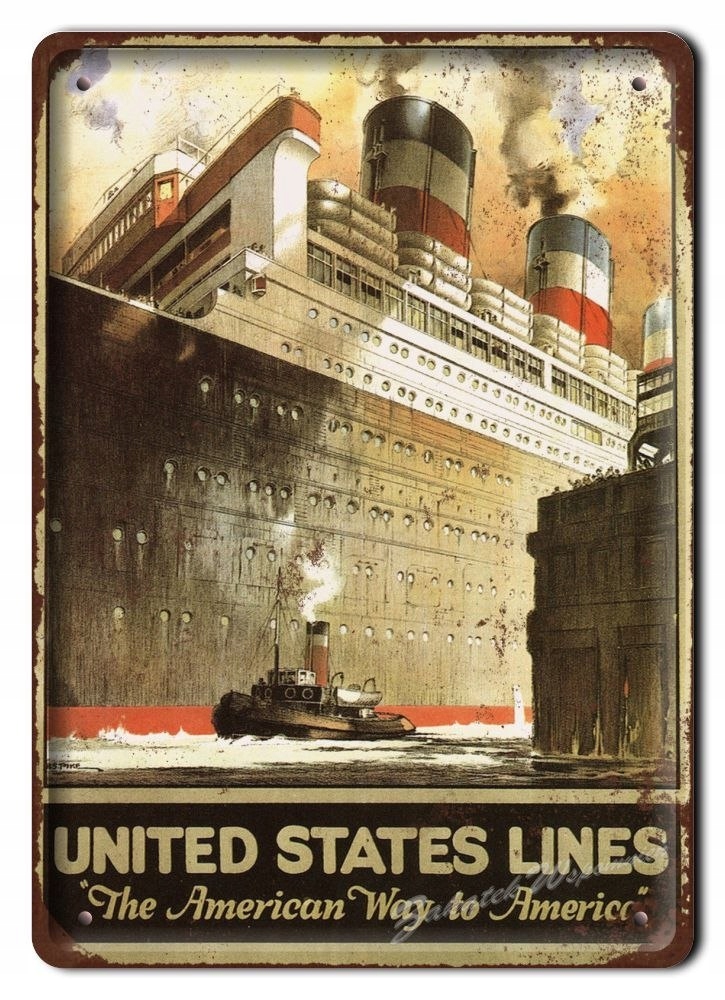 Metalowy Szyld Plakat Obrazek Vintage Retro #06122