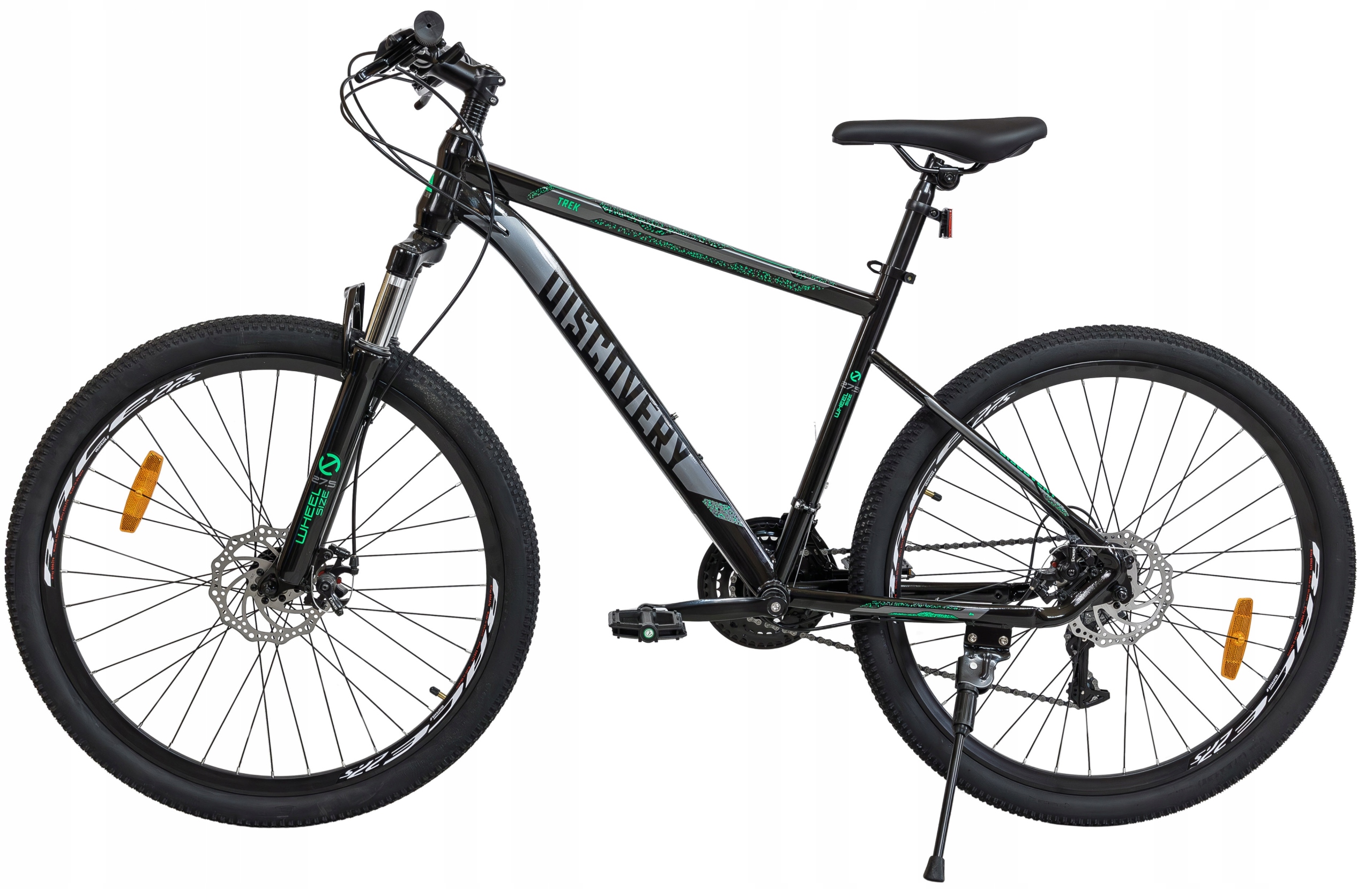 ROWER GÓRSKI MTB 27,5 CALI 21 BIEGÓW AMORTYZACJA HAMULCE TARCZOWE 155-180cm Model HUR-DIS-27,5-011