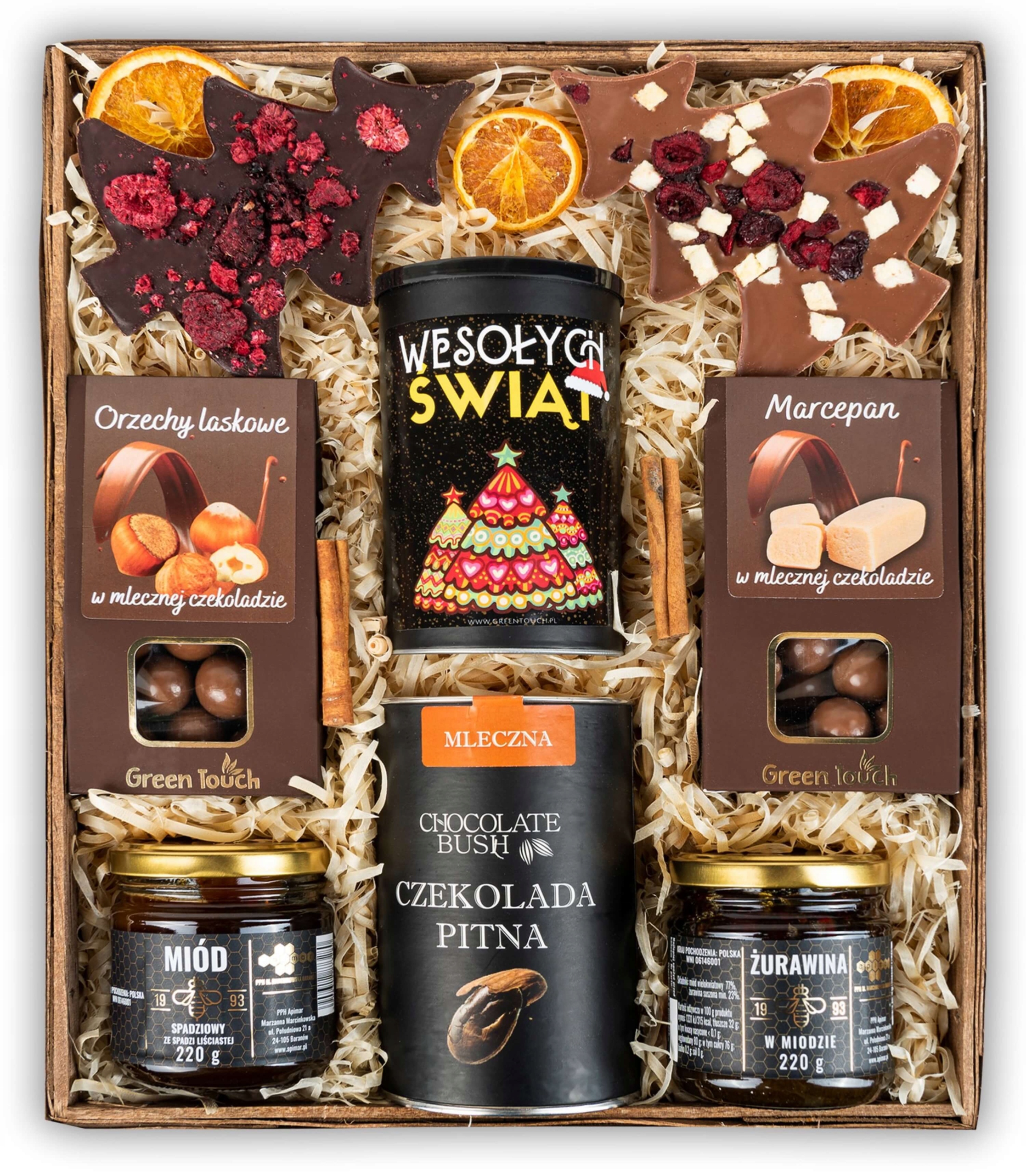 Levně Dárkový Koš čaj a čokoláda Dárek Vánoce