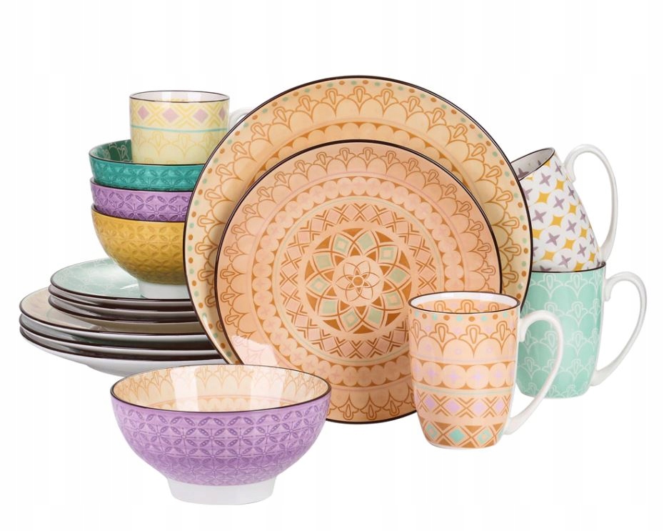 VANCASSO TULIP zastawa obiadowa 4osoby/16szt