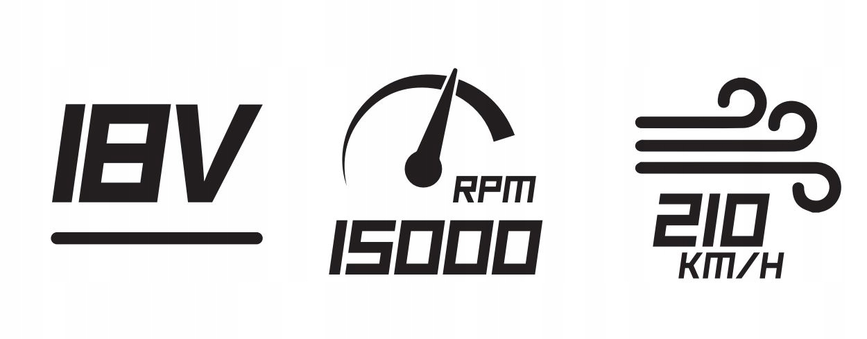 DMUCHAWA DO LIŚCI SAS+ 18V + AKU 2x4AH + ŁADOWARKA Kod producenta DED7094