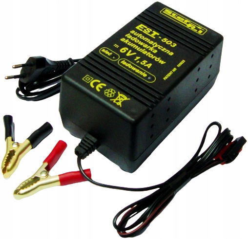 ВЫПРЯМИТЕЛЬ ЗАРЯДНОЕ УСТРОЙСТВО EST-503 6V 1.5 A STEF-POL