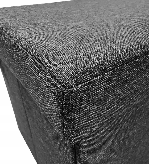 Pufa tapicerowana Kontrast odcienie szarości Materiał korpusu płyta MDF