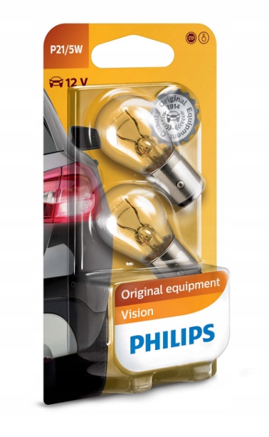 

Żarówki Philips P21/5W Vision 12V 21W 5W 2 Sztk
