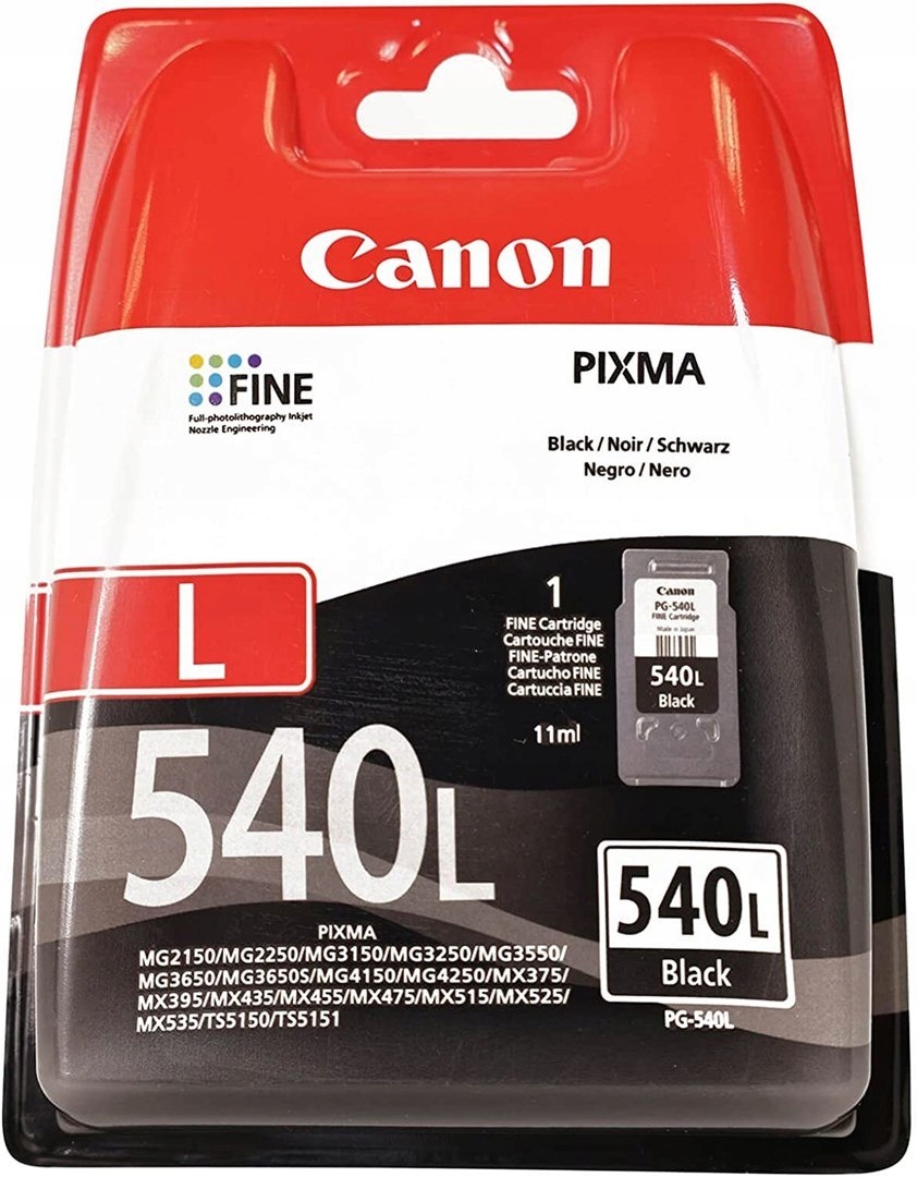 Canon Černý inkoust PG-540L=PG540L=5224B001