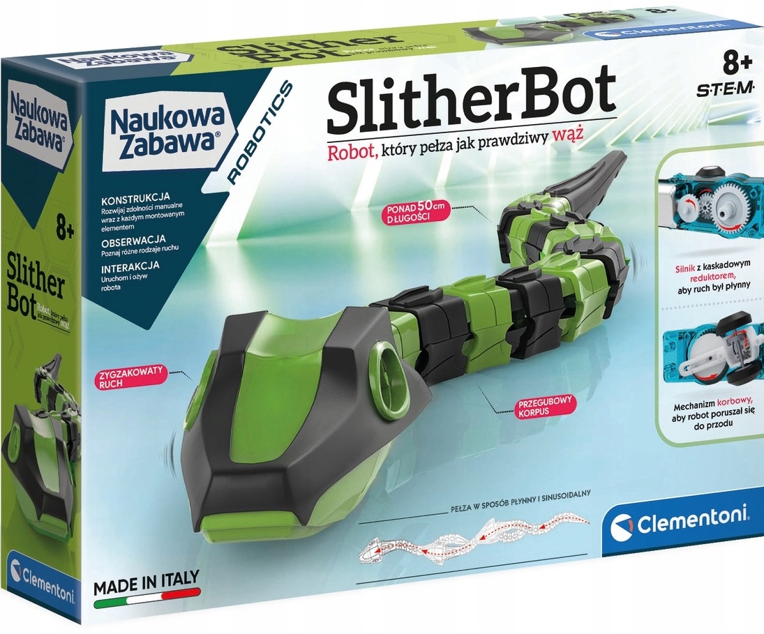 

Slitherbot Robot, Który Pełza Jak Prawdziwy Wąż 8+