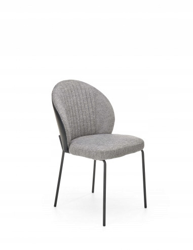 K471 eleganckie krzesło do salonu popiel czarny