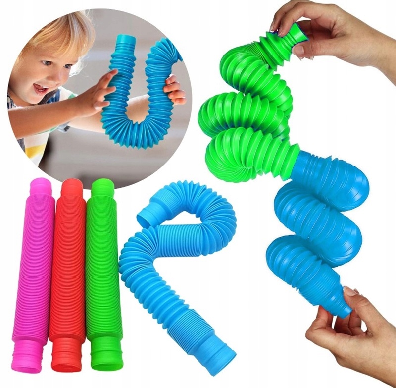 

Rurki Pop Tube Rury Tuby Sensoryczne XXL 6szt