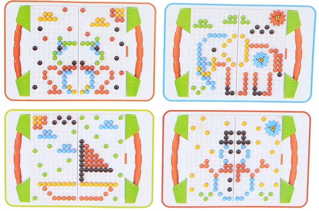 ZESTAW KONSTRUKCYJNY MONTESSORI KLOCKI 3D WALIZKA Liczba elementów 141