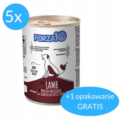 Forza10 Maintenance mokrá pro psa s jehněčím masem 5x400 g 400 g Bonus