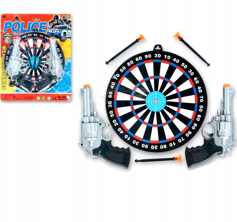 

Pistolety z tarczą ze strzałkami do strzelania gra