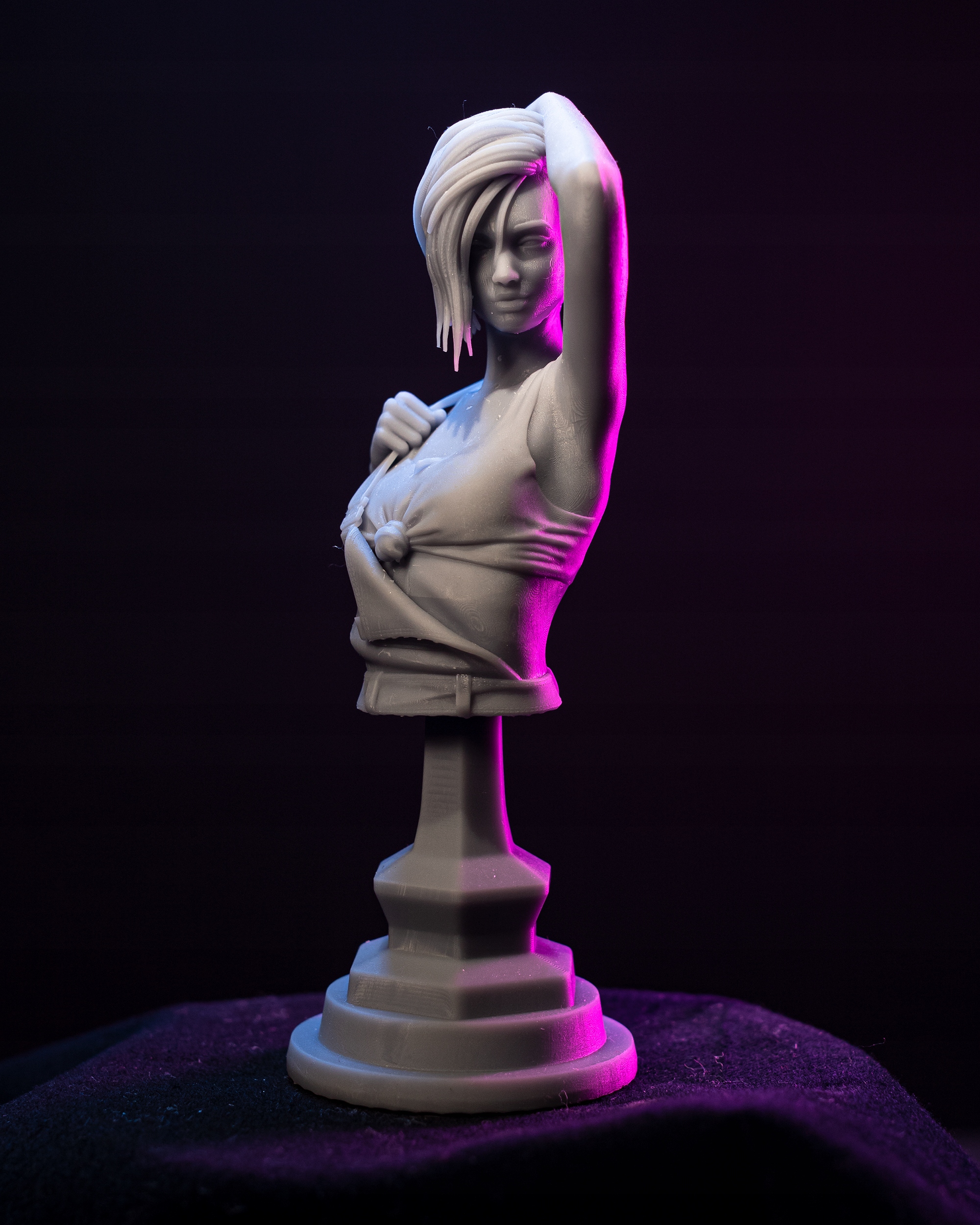 Figurka Judy Alvarez Cyberpunk 2077 Busta h3LL creator 3D tisk 12K