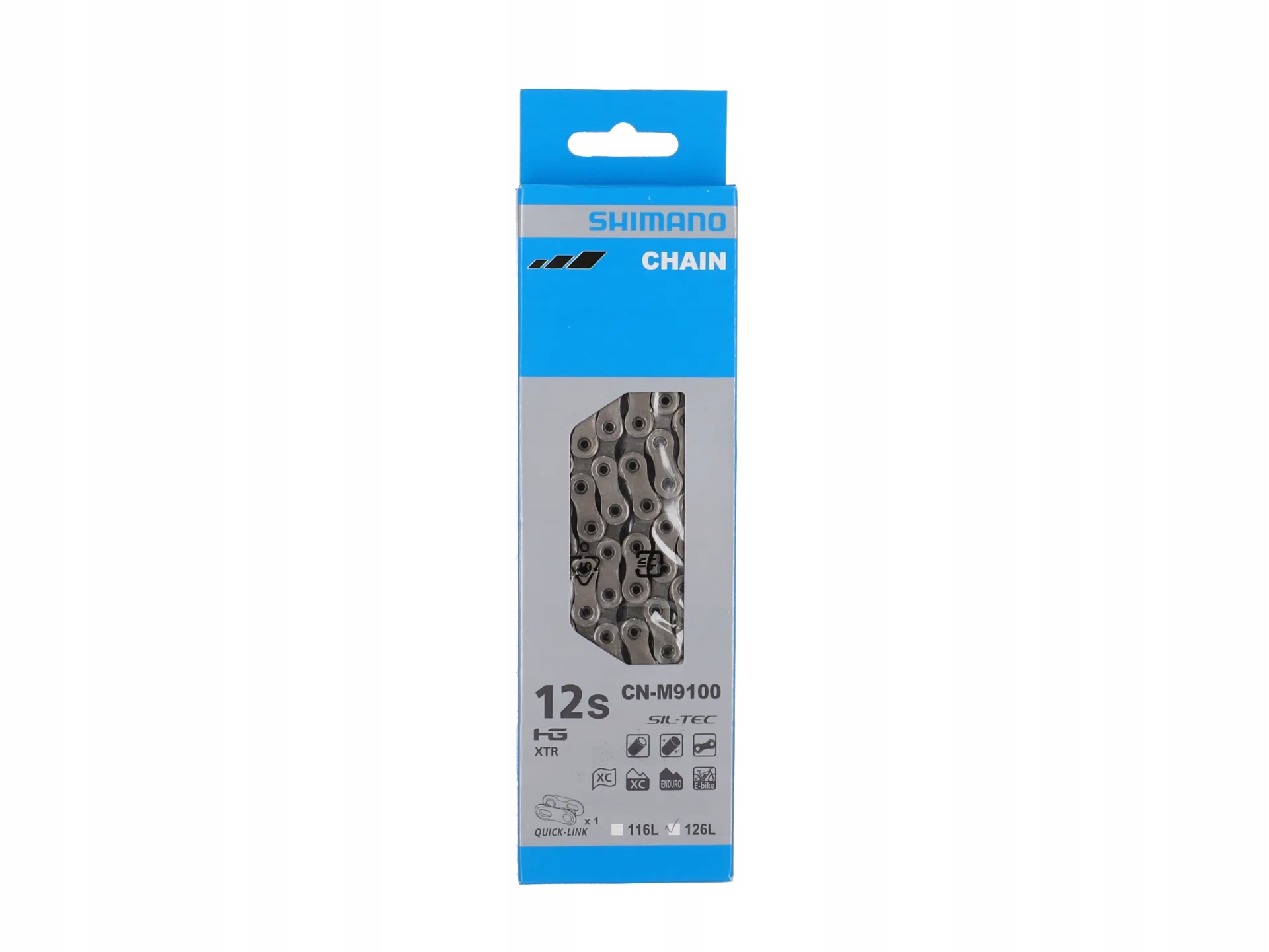 Shimano řetěz Pro 11/ 12- st Cn- m 9100 126 Clánku 11/ 12- st. , stríbrná
