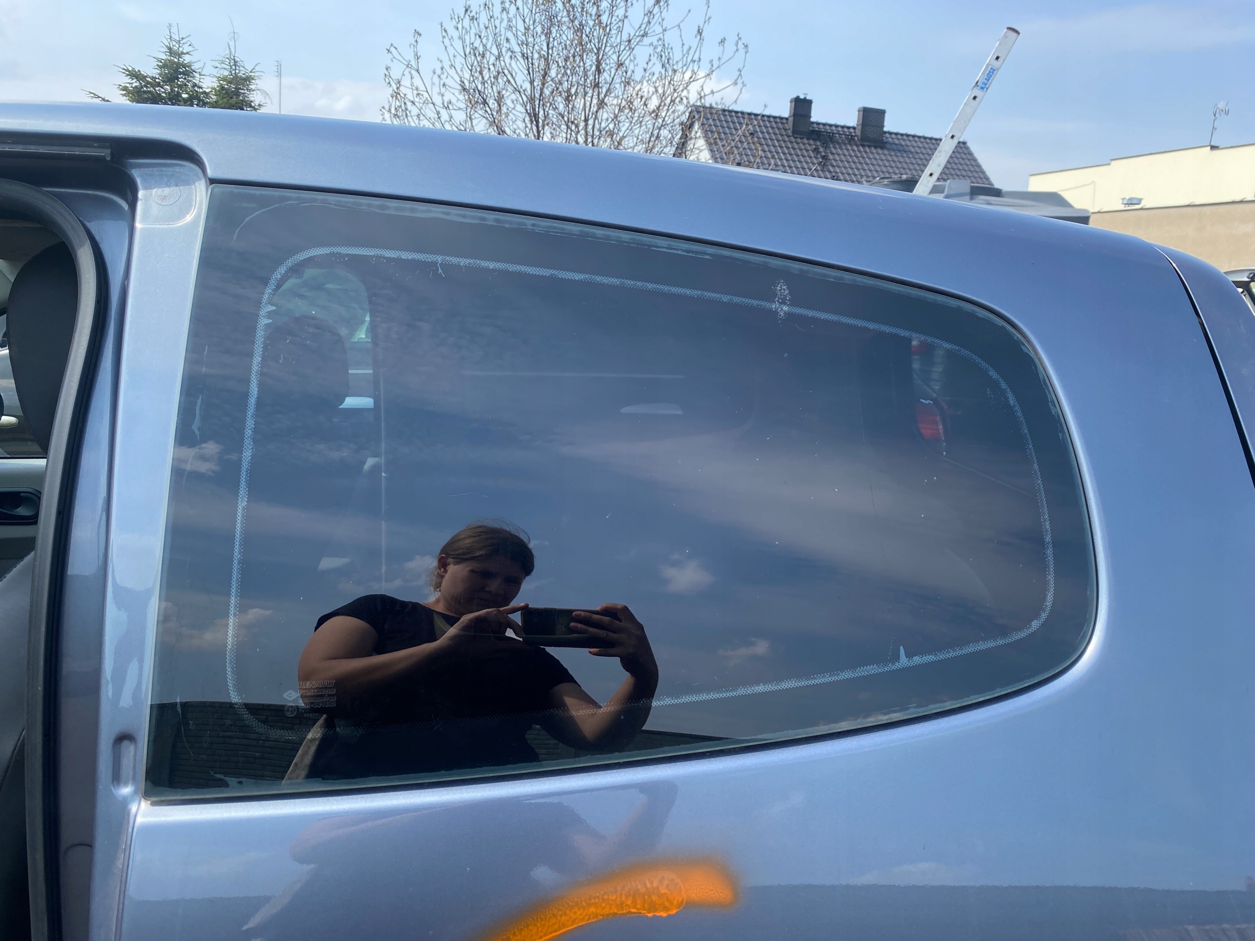 window side bodywork right rear part Renault Twingo 2 II 07-14
