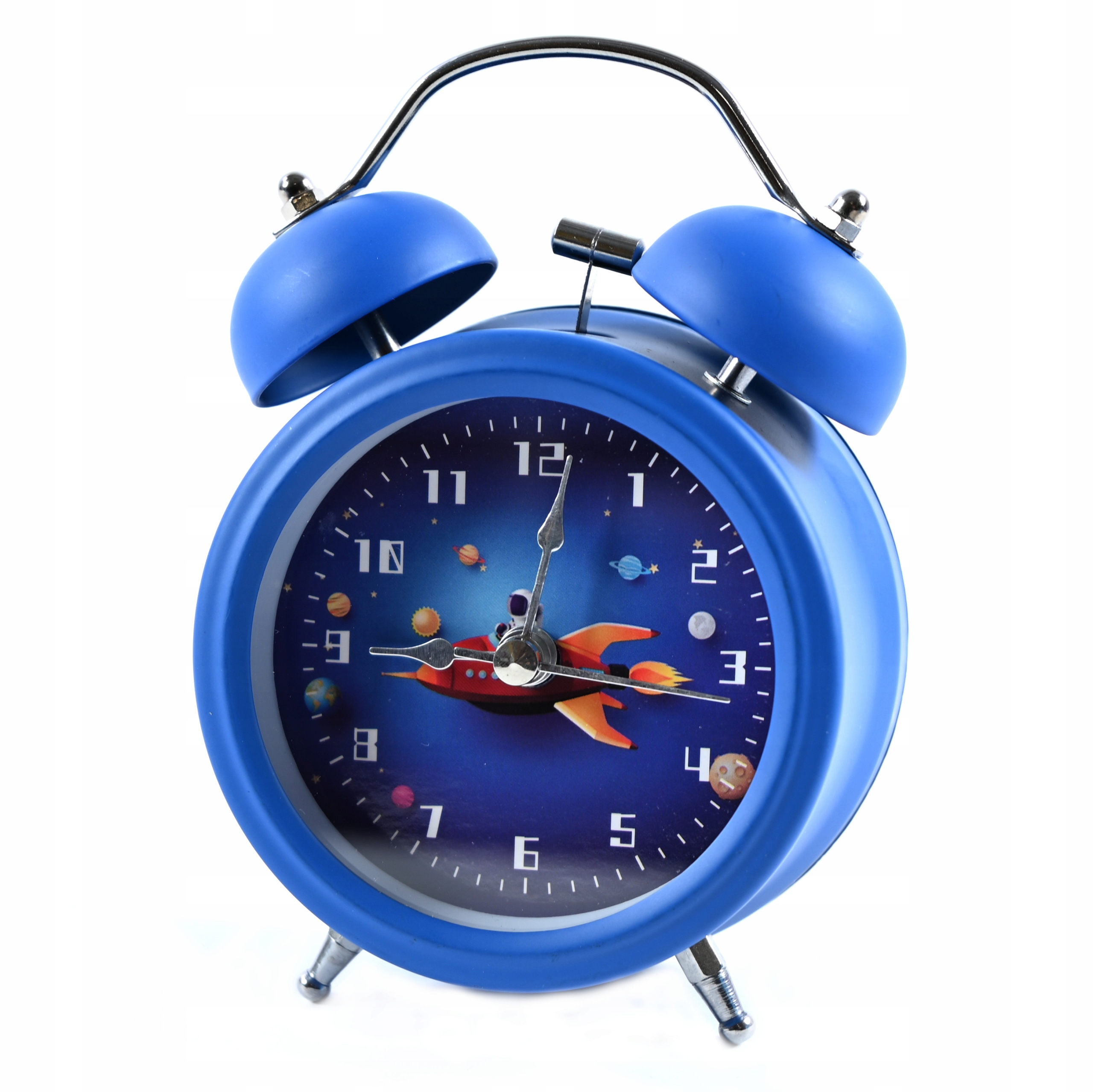 BUDZIK DLA CHŁOPCA KOSMICZNY ZEGAR GŁOŚNY ALARM KOSMOS RÓŻNE KOLORY