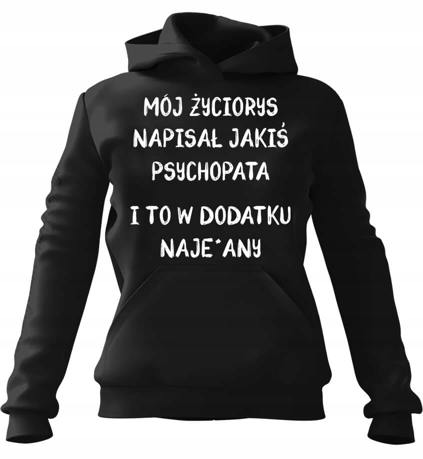 Dámská Mikina My s kapucí , černá, velikost XL