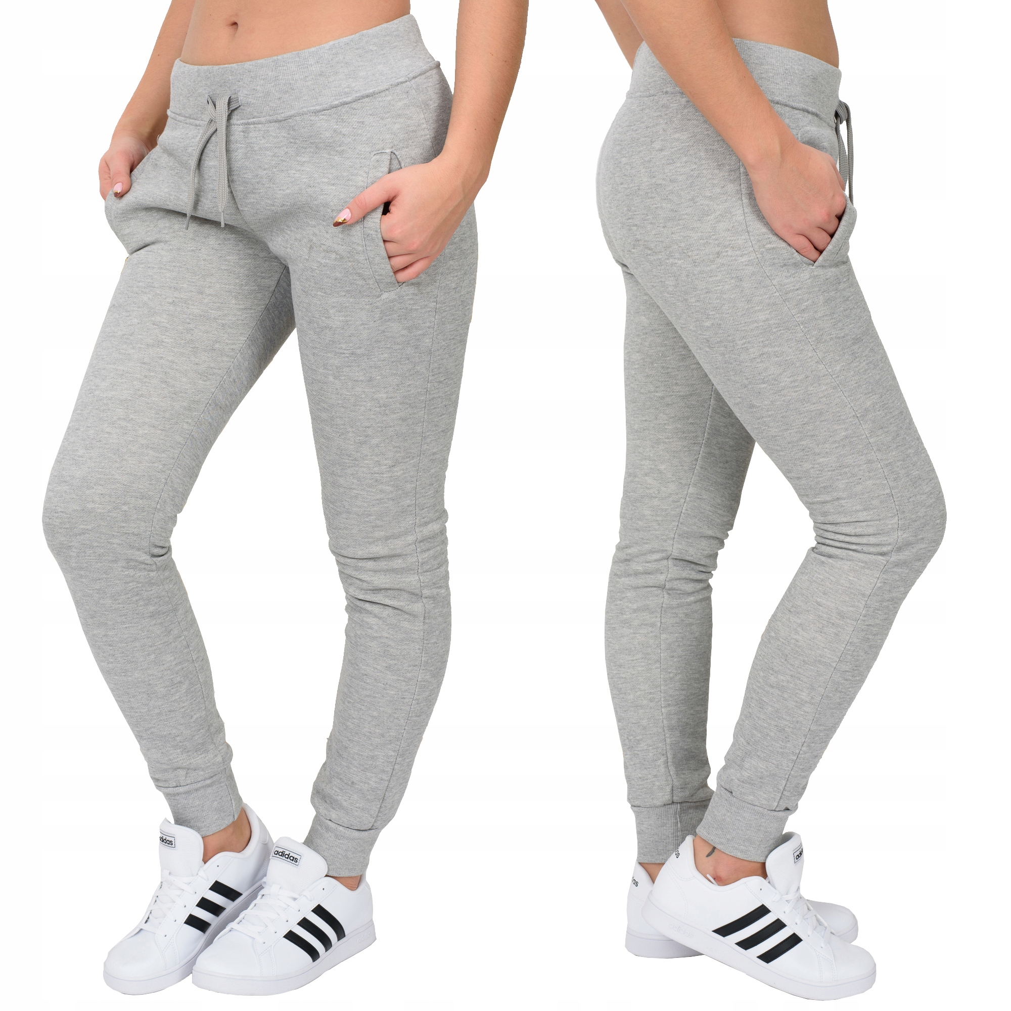 CK01 roz. S DAMSKIE SPODNIE DRESOWE GŁADKIE