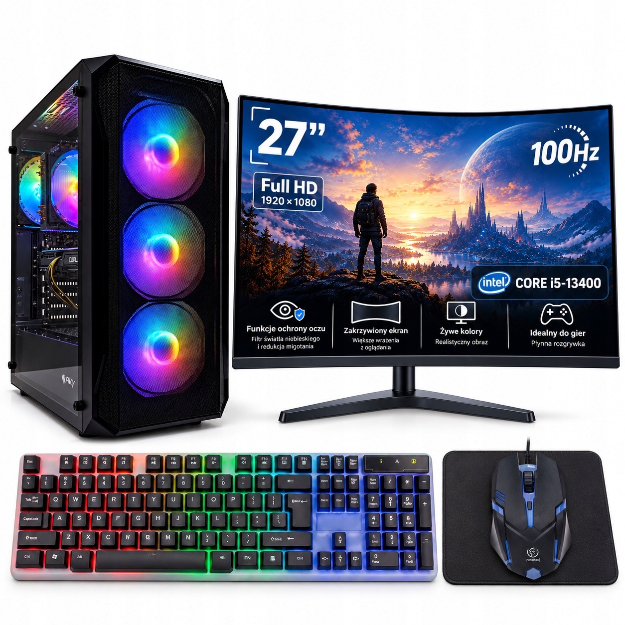 Set Adronix Herný I5-13400 32GB 1TB Monitor 27" 100 Hz