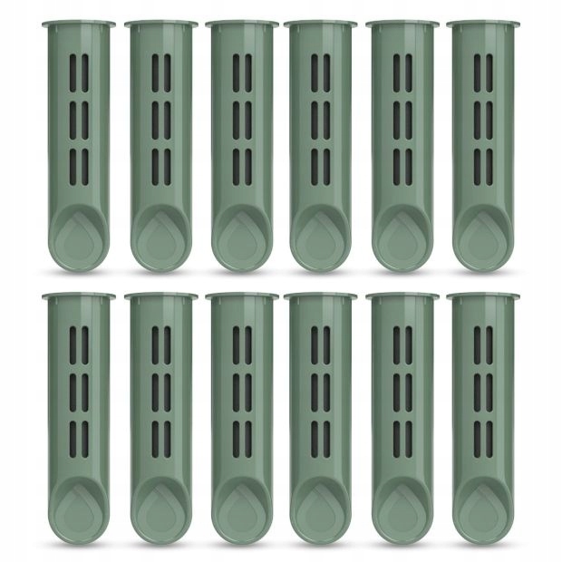 Zestaw filtrów Dafi do butelki Soft i Solid Szałwiowy Zielony (12 szt.)