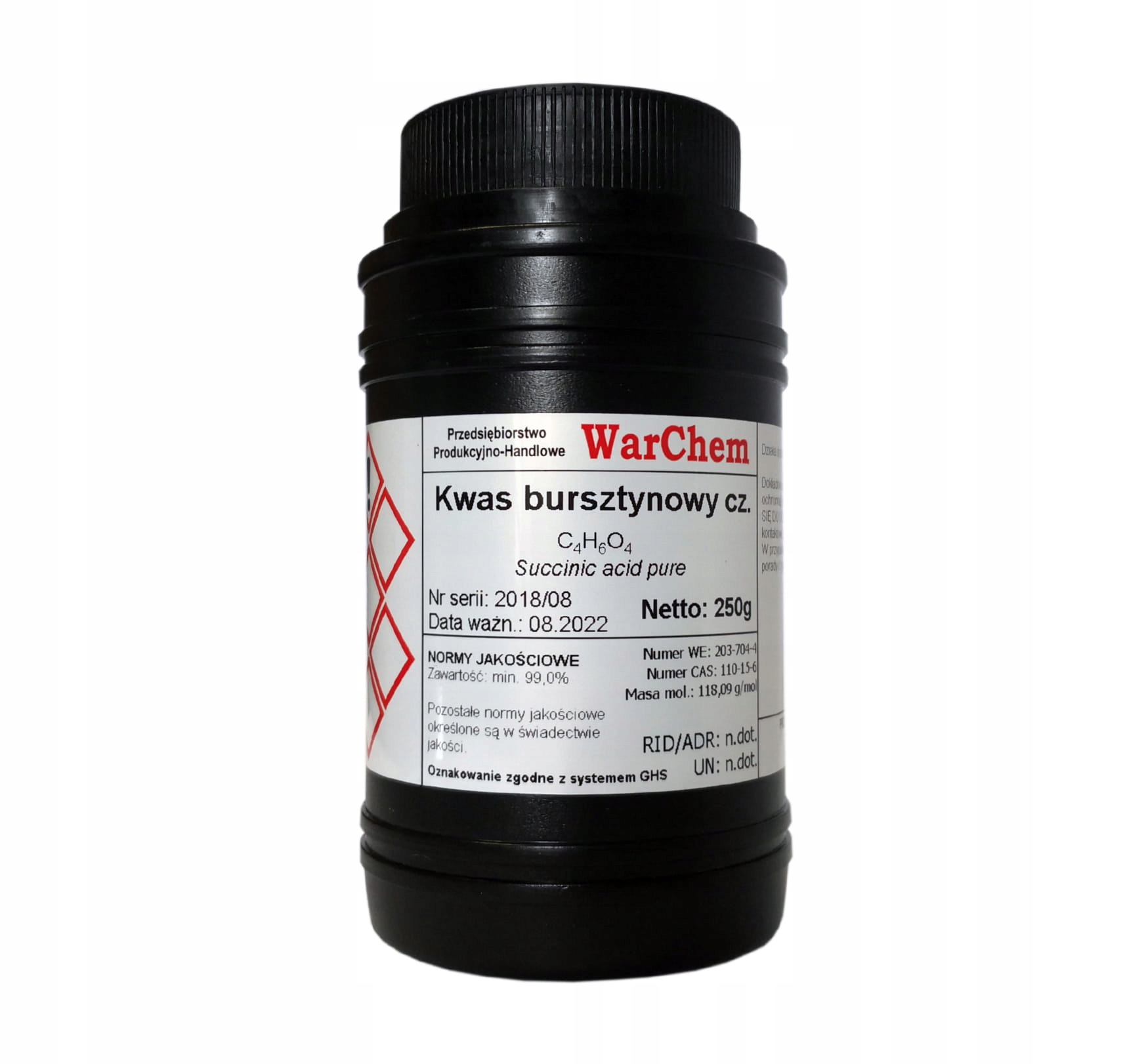 

Kwas Bursztynowy czysty 250g Warchem