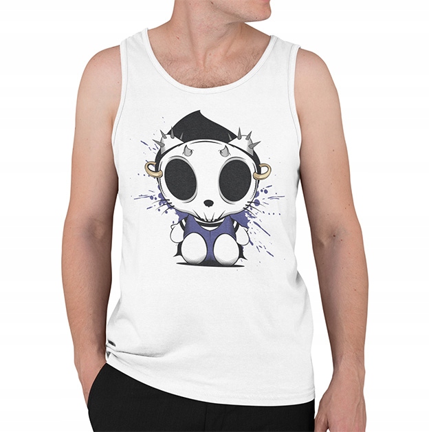 TANK TOP HORROR/ROCK HELLO KITY SKULL MASK