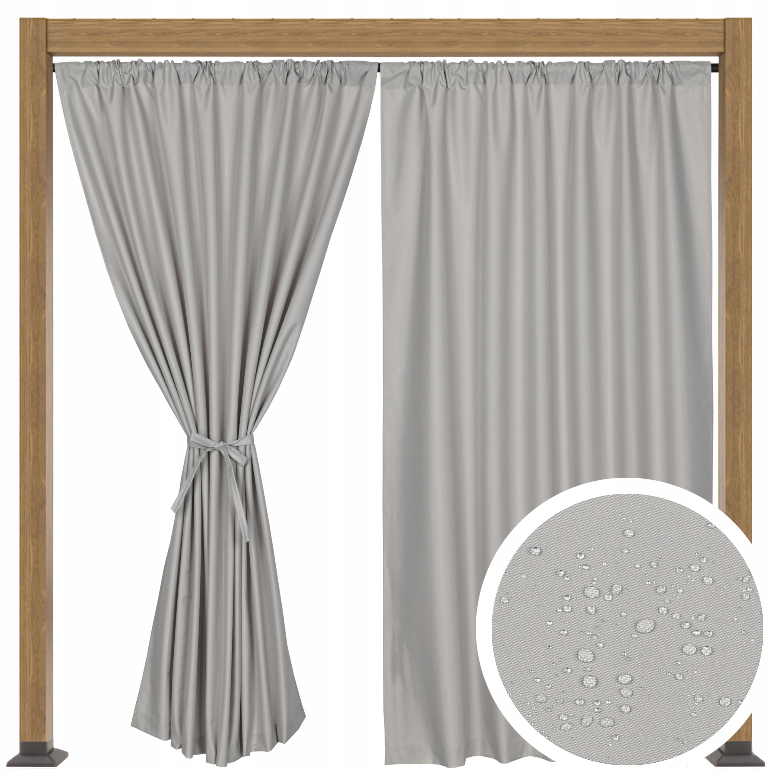 ZASŁONA TARASOWA OGRODOWA ZASŁONY TARASOWE OGRODOWE T 155x220 grafitowa Sezon letni