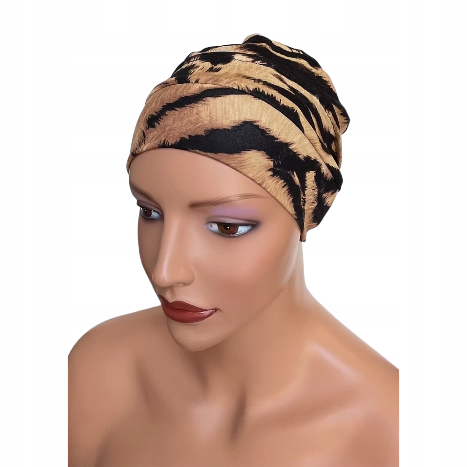 Czapka Celestyna 379 prosty turban wiskoza sportowy także po chemioterapii