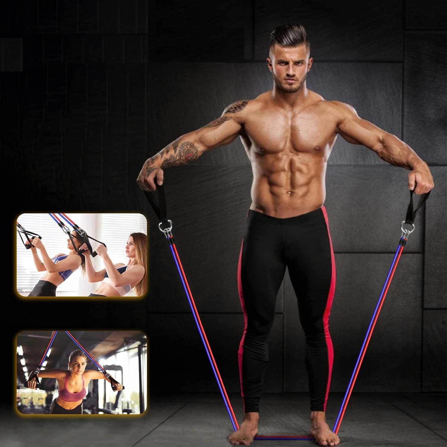 ZESTAW 5 GUM OPOROWYCH DO ĆWICZEŃ TRENINGOWE FIT Marka inna