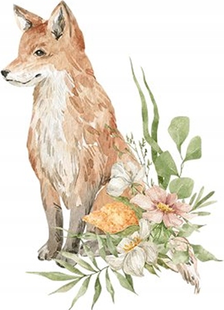 Opłatek na Tort Urodziny ZWIERZĘTA LEŚNE Dekoracja Wydruk Cukrowy 10x14cm