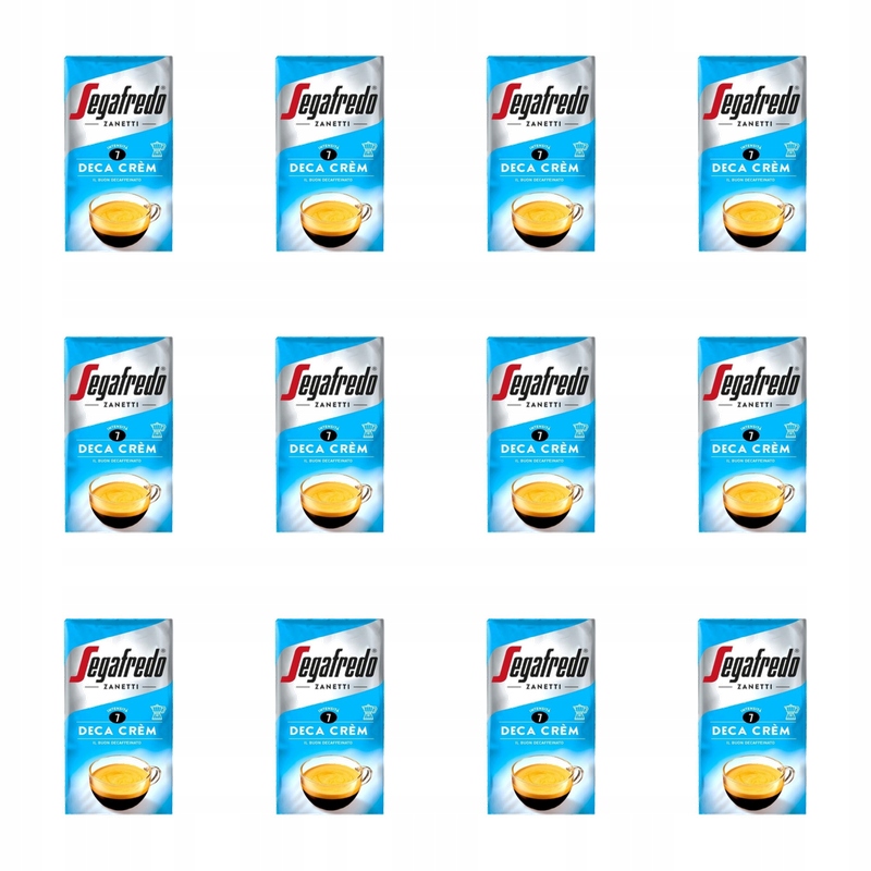 Segafredo Zanetti Deca Crem mletá káva bez kofeinu 250 g X12