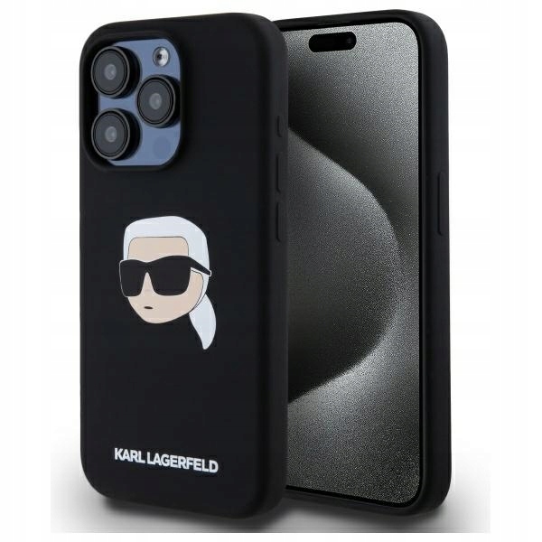 Karl Lagerfeld KLHMP15LSKHPPLK iPhone 15 Pro 6.1" černý/černý hardcase Si