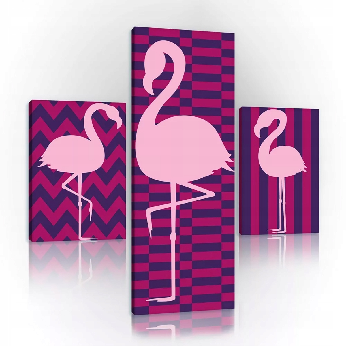 Obraz Na Plátně Canvas 80x80 Plameňáci Vzory