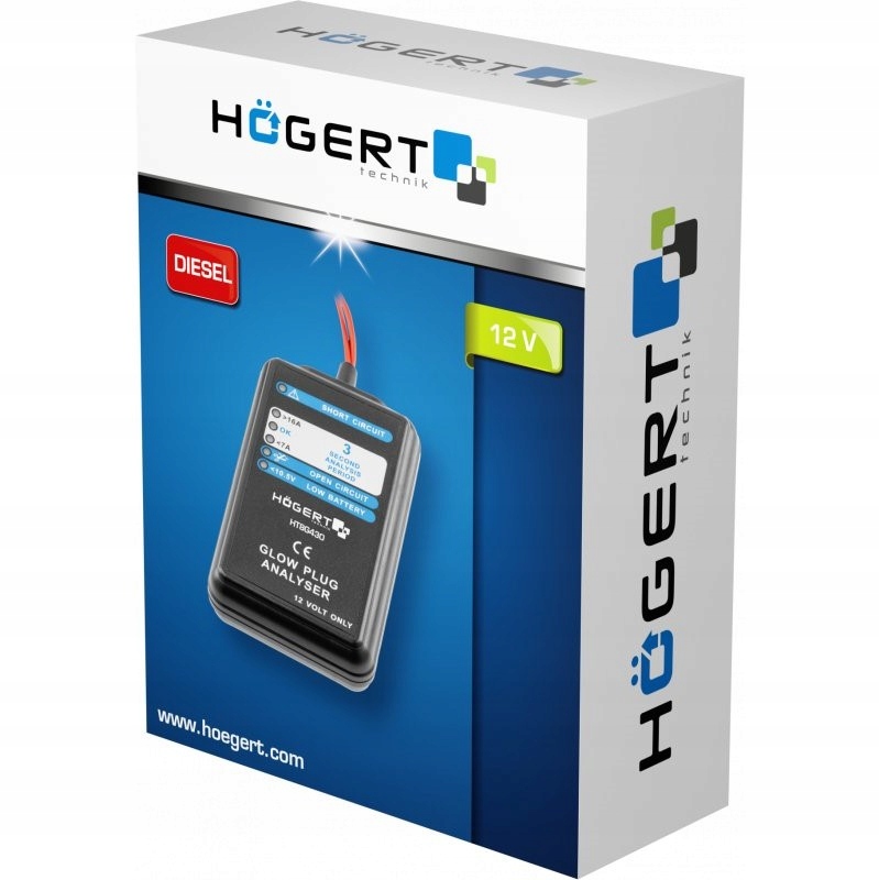 HOGERT HT8G430 TESTER ŚWIEC ŻAROWYCH 12V DC Kod producenta HT8G430