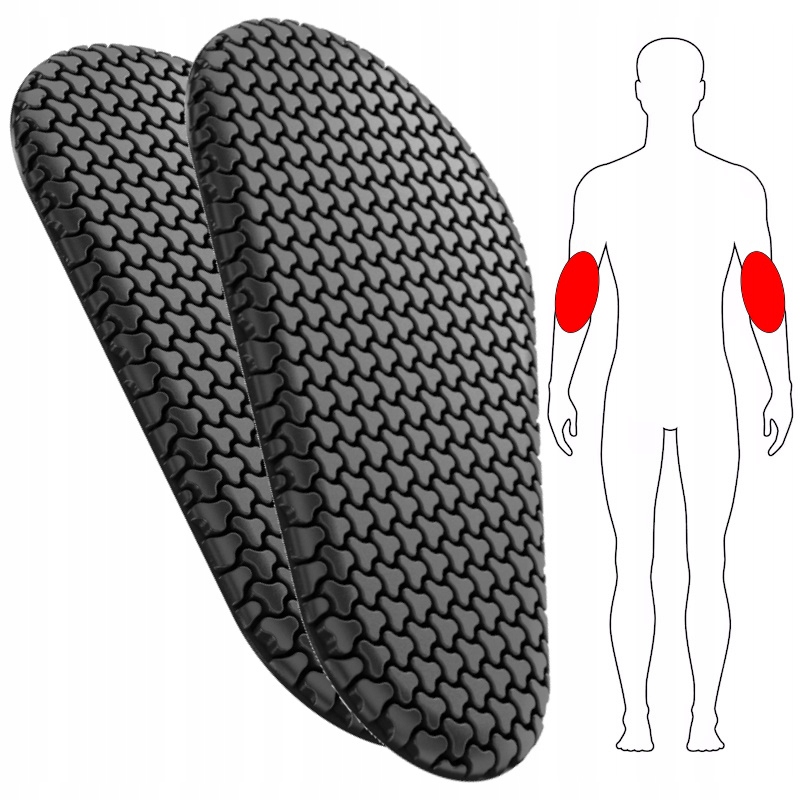 Sas-Tec Ochraniacze Ramion Level 1 na rzep - 210/120/6 mm