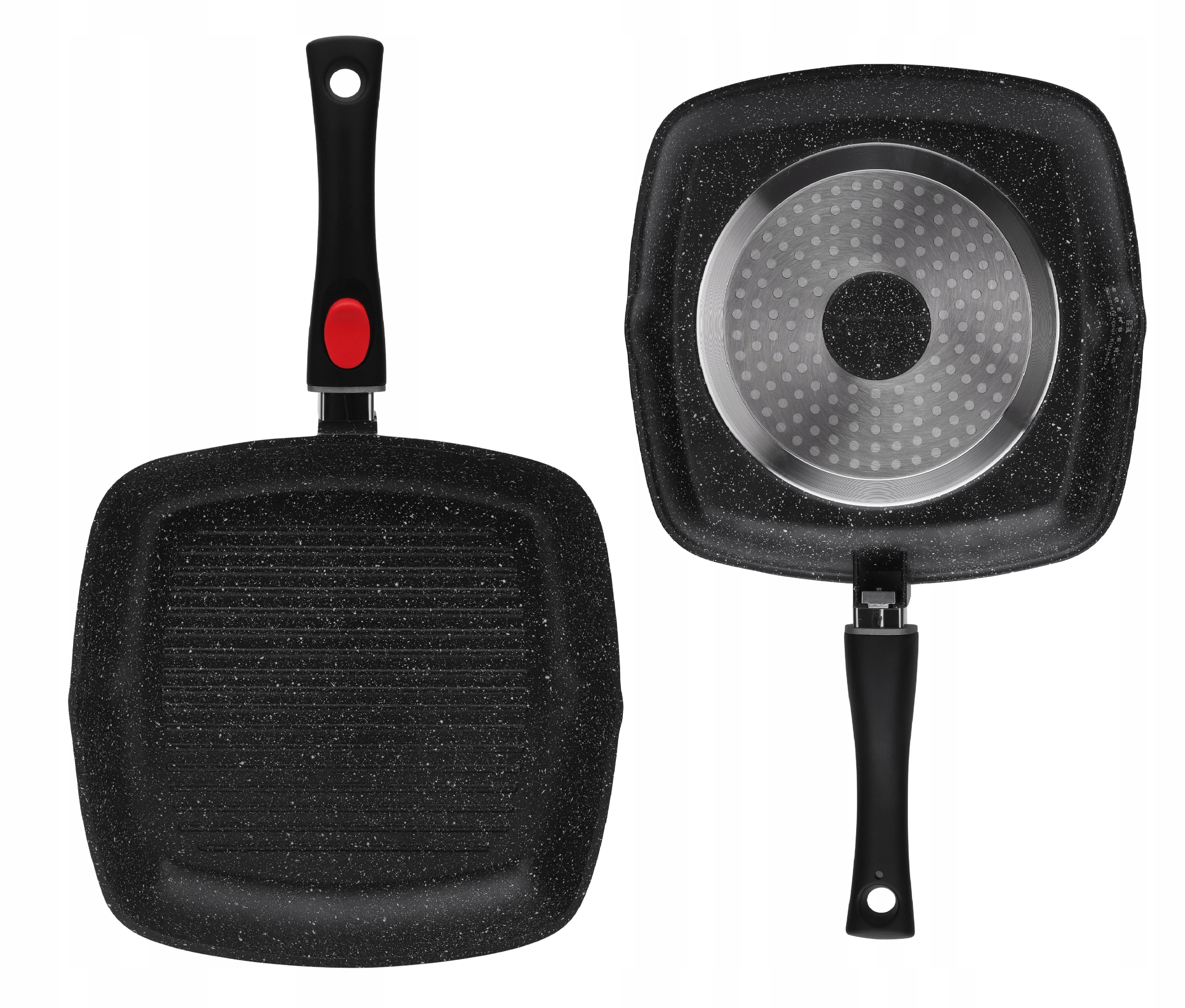 

Patelnia Grillowa Z Pokrywką 28 CM Odpinana Rączka