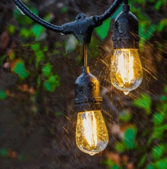 Girlanda ogrodowa Zewnętrzna Łańcuch Świetlny 20m + 20x żarówka LED E27 L Średnica kuli 4.5 cm