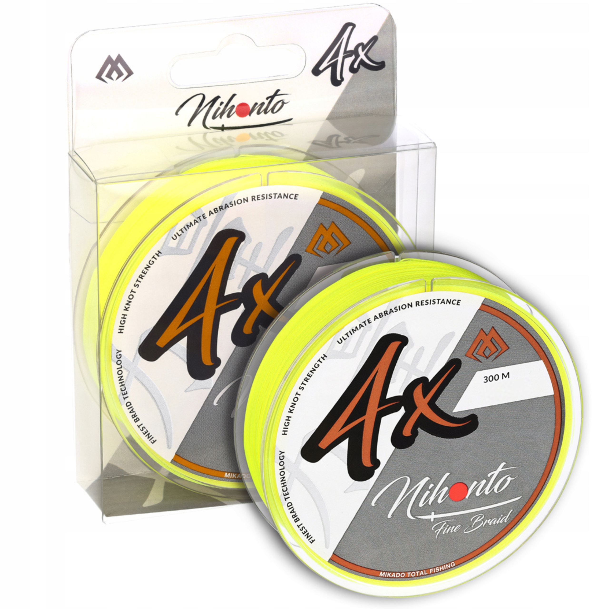 

Plecionka Mikado Nihonto Fluo żółta 0,14mm 300m