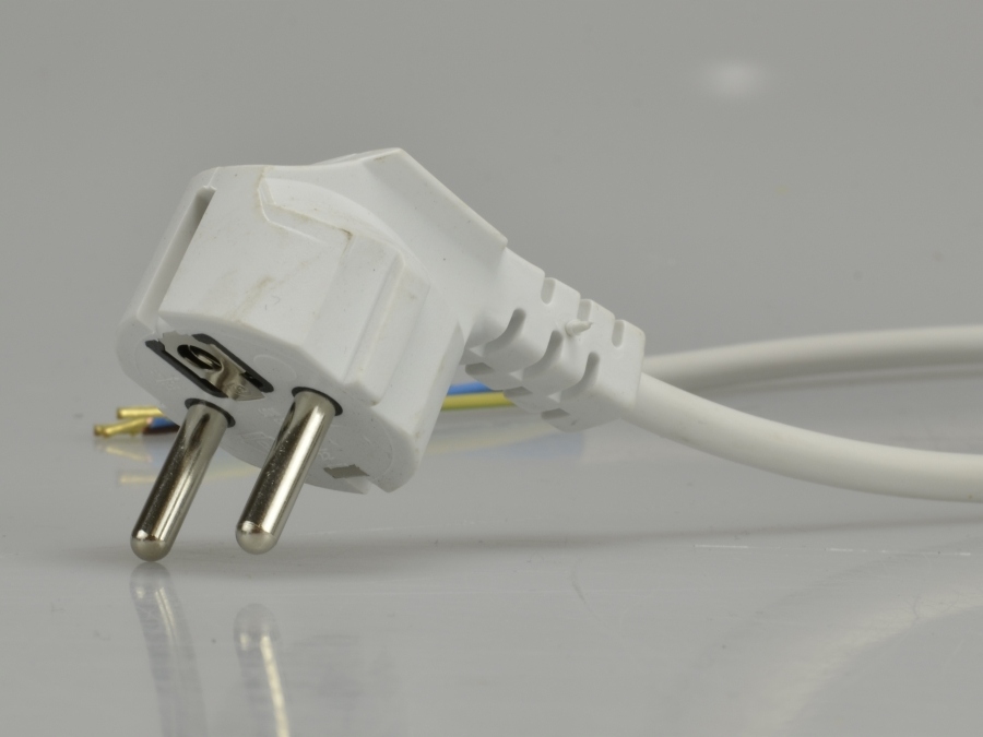 Przewód kabel z wtyczką kątową SPZ biały 3x1 3m Marka Jonex