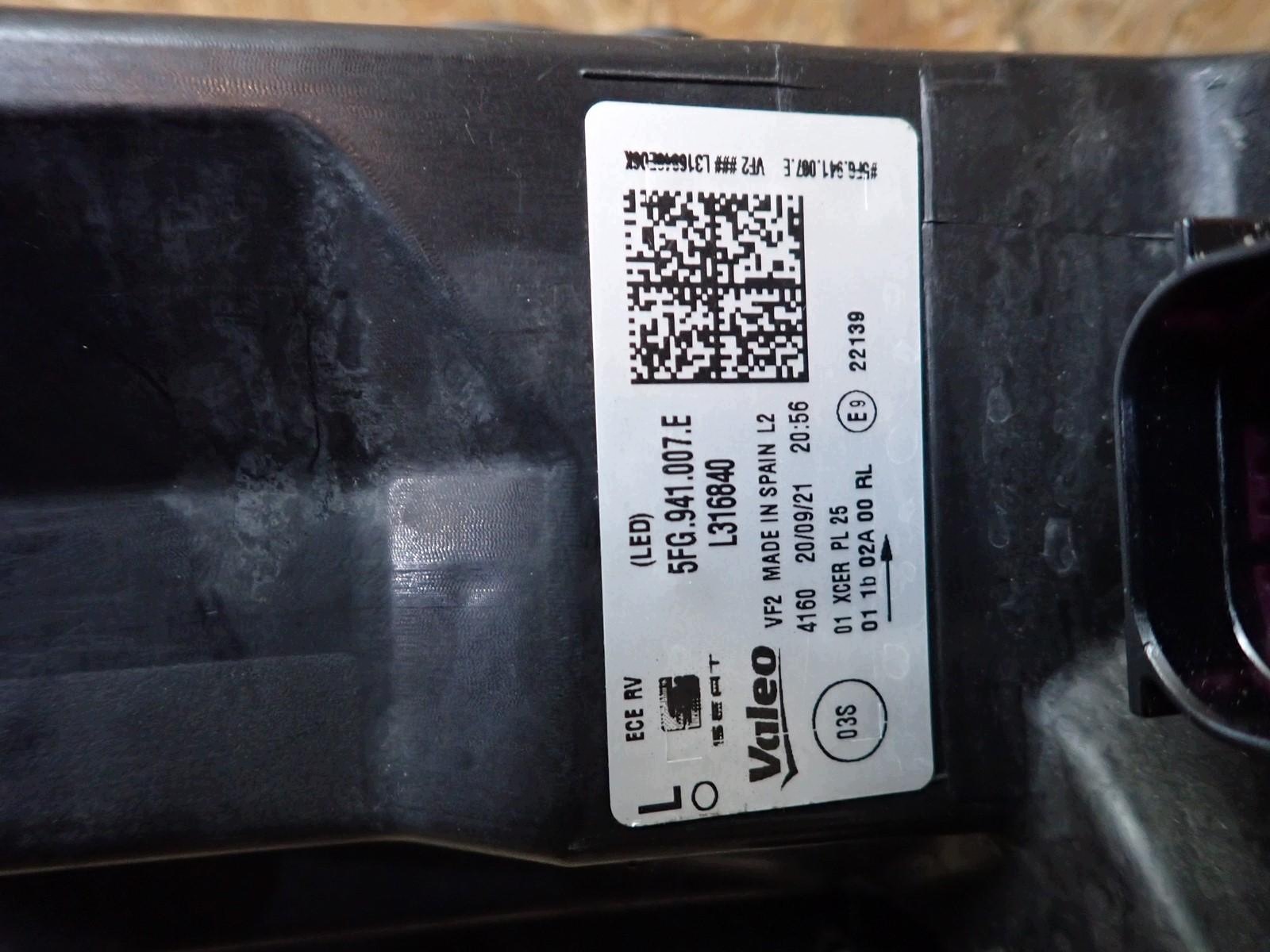 light left left FULL LED CUPRA FORMENTOR 5FF KM7 2021-2024R 5FG941007E