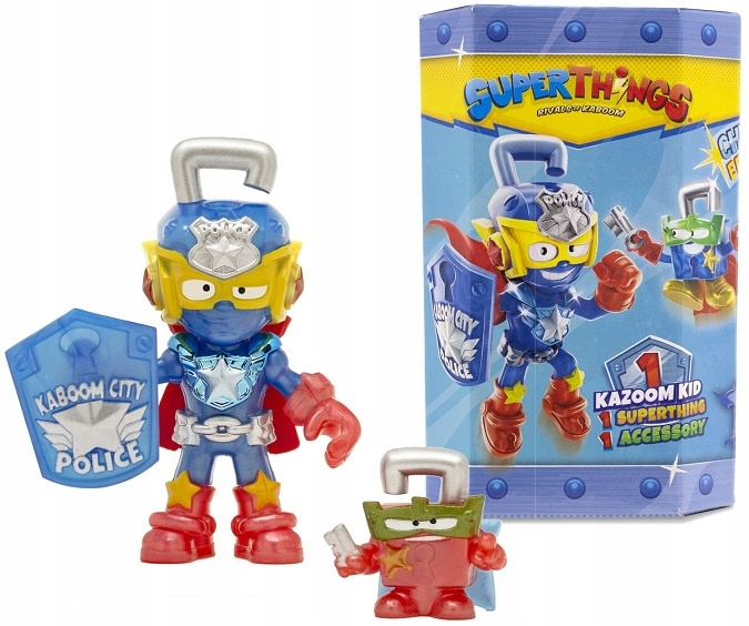 Figurina Mash Crash cu accesoriu SuperThings seria Kazoom Kids S1 