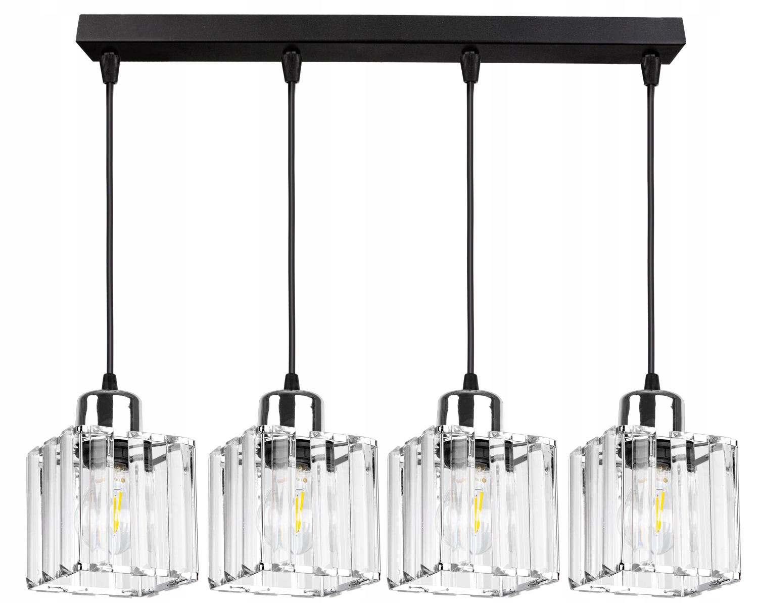 

Lampa Wisząca Sufitowa Żyrandol Szklana Kryształ